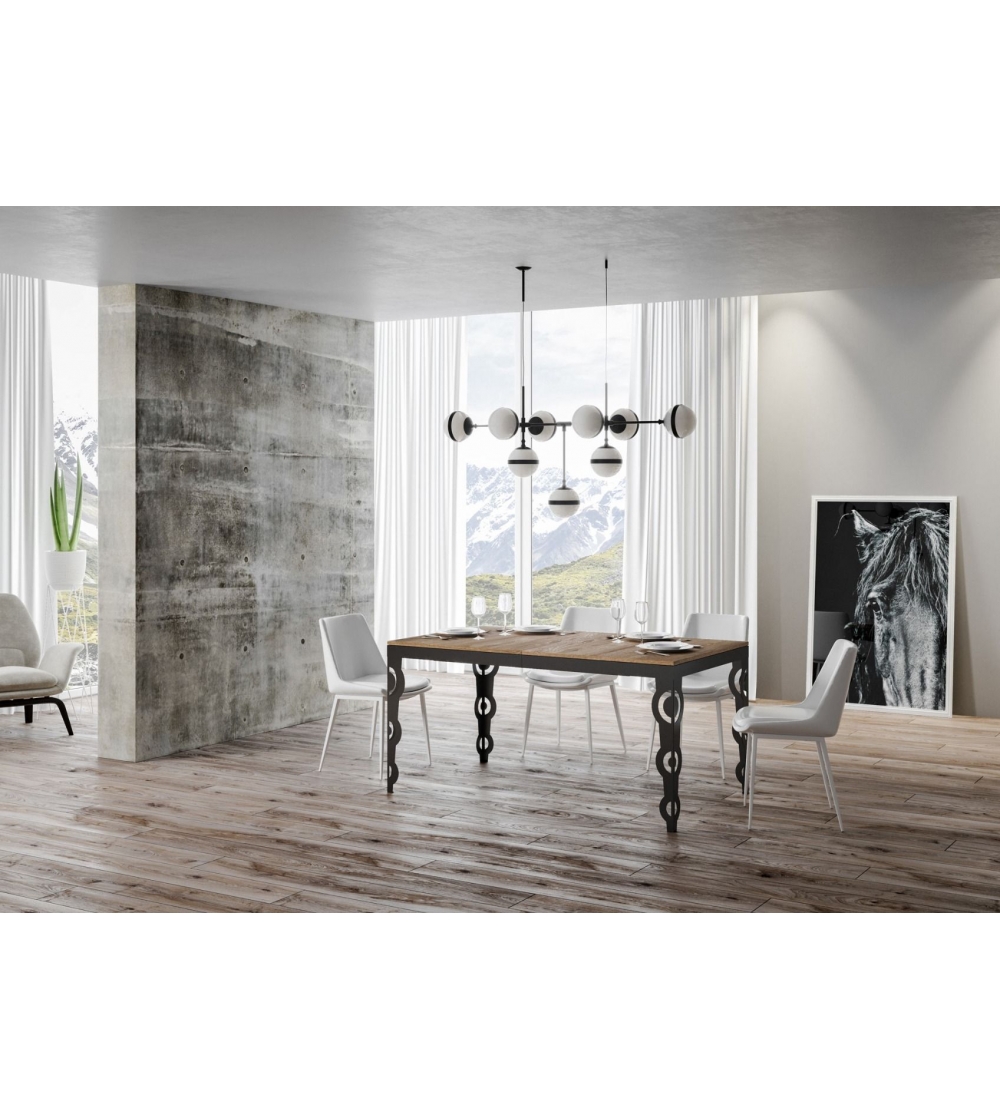 Vinciguerra Shop - Finland 180 Extendable Table To 284 Anthracite Edge