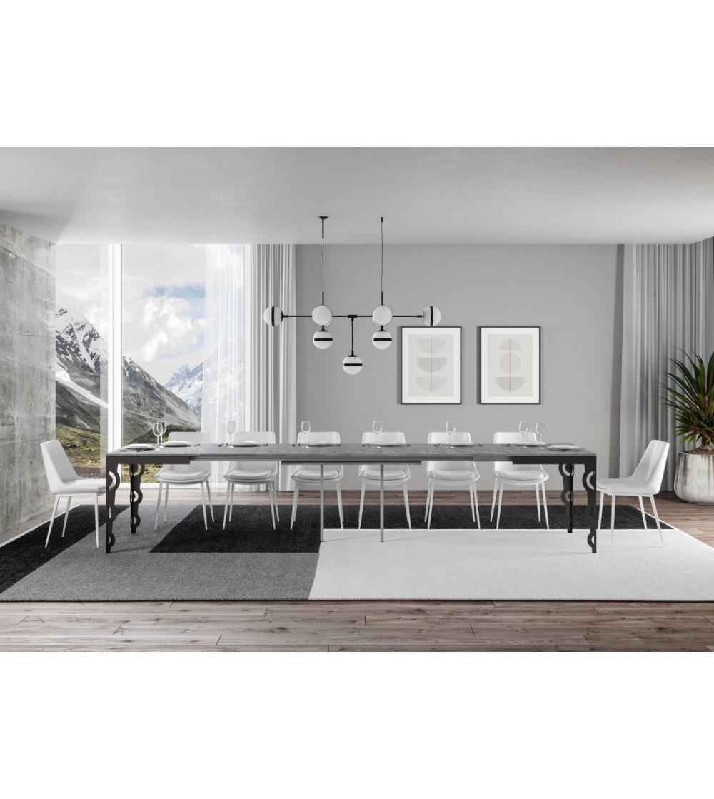 Table Extensible Finland 180 À 440 Bord Anthracite - Vinciguerra Shop