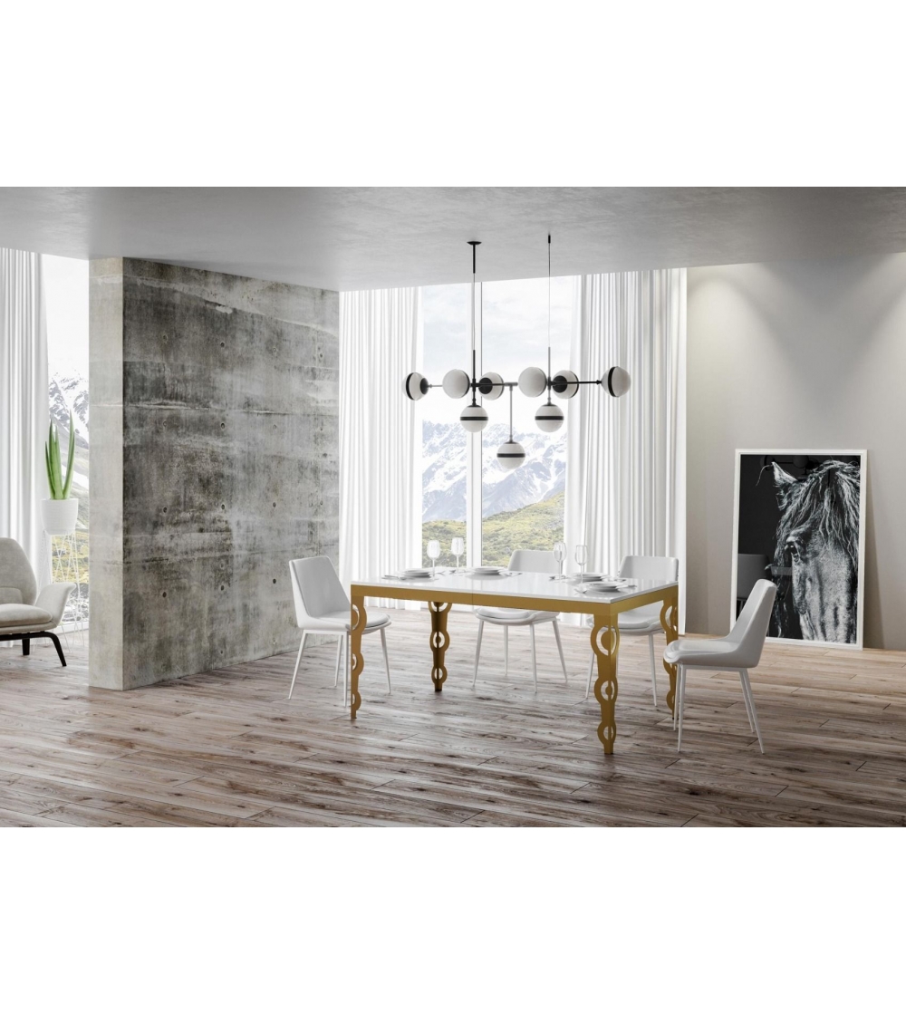 Vinciguerra Shop - Finland Gold 160 Table Extendable To 420