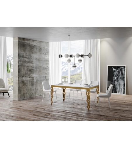 Tavolo Finland Gold 180 Allungabile A 284 - Vinciguerra Shop
