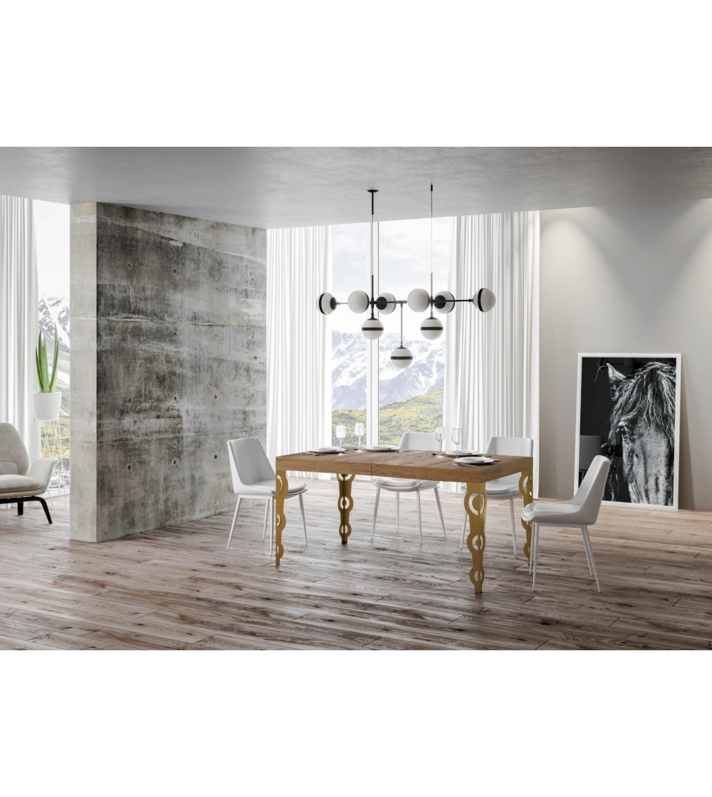 Vinciguerra Shop - New Finland Gold 180 Table Extendable To 440