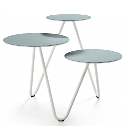 Mesita Apelle Trio Cuero - Midj