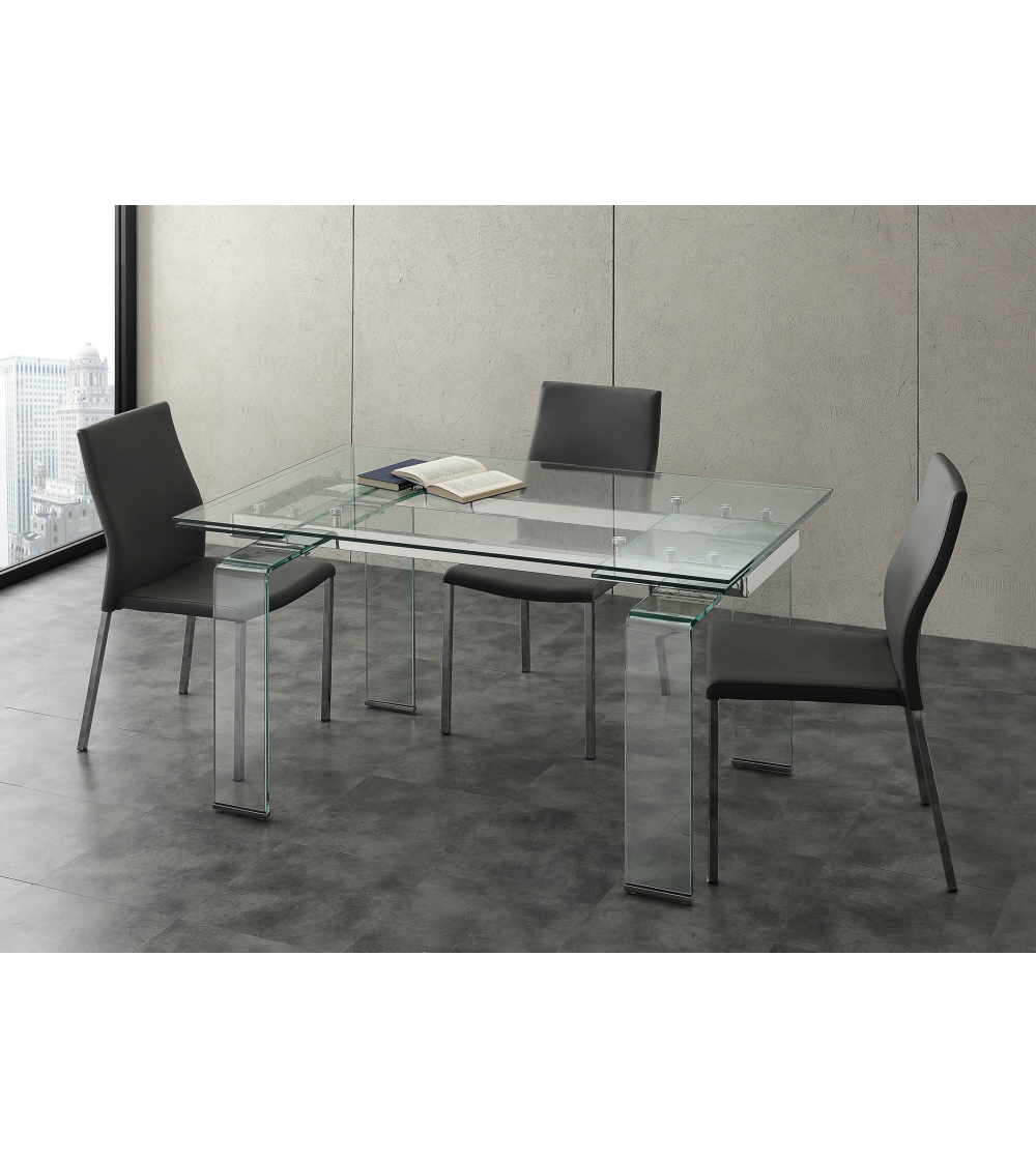 Extendable Glass Table La Seggiola