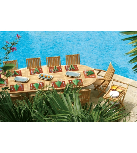 Mesa Ovalada Olimpo Classica - Il Giardino Di Legno