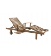 Caribe Sunbed With Armrest - Il Giardino Di Legno