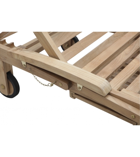 Caribe Sunbed With Armrest - Il Giardino Di Legno
