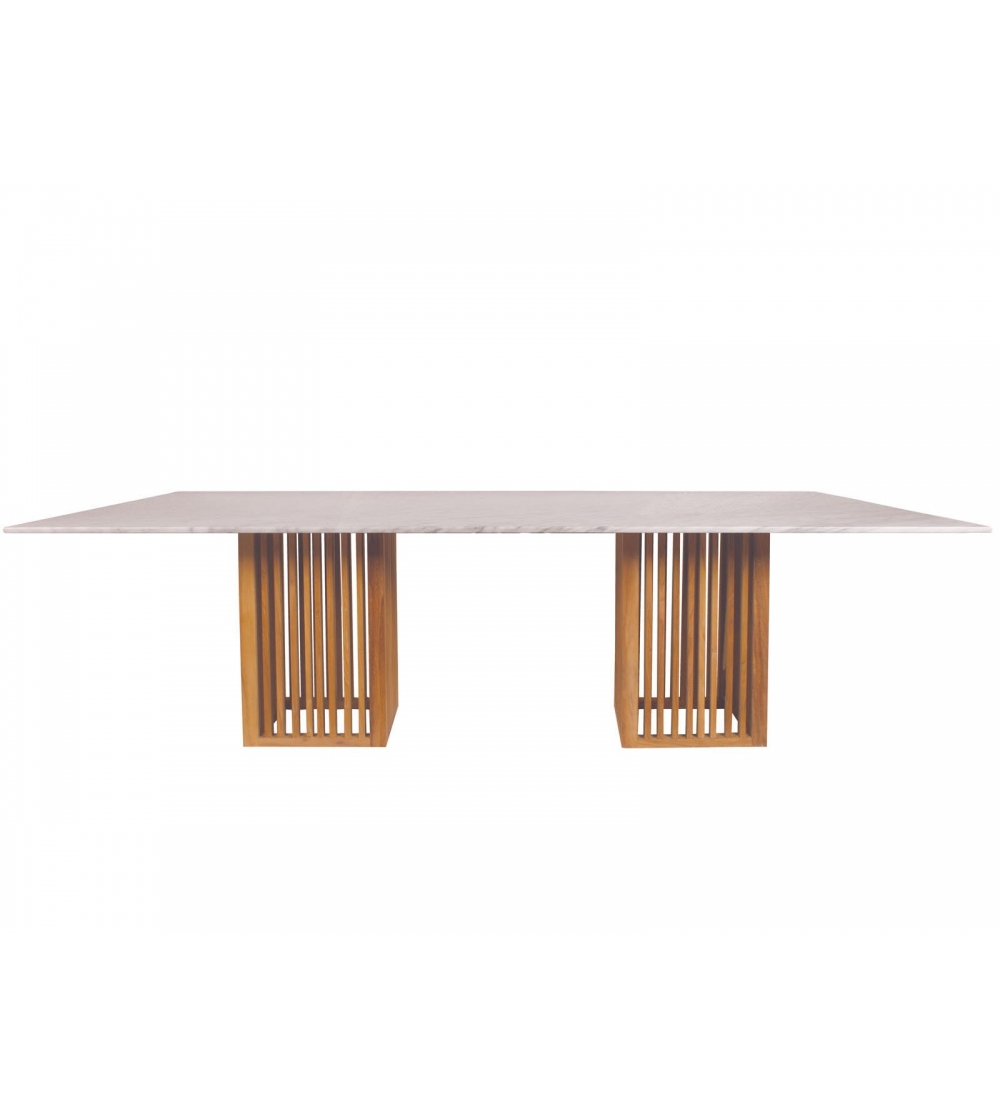 Table Rectangulaire Marbre Code - Il Giardino di legno