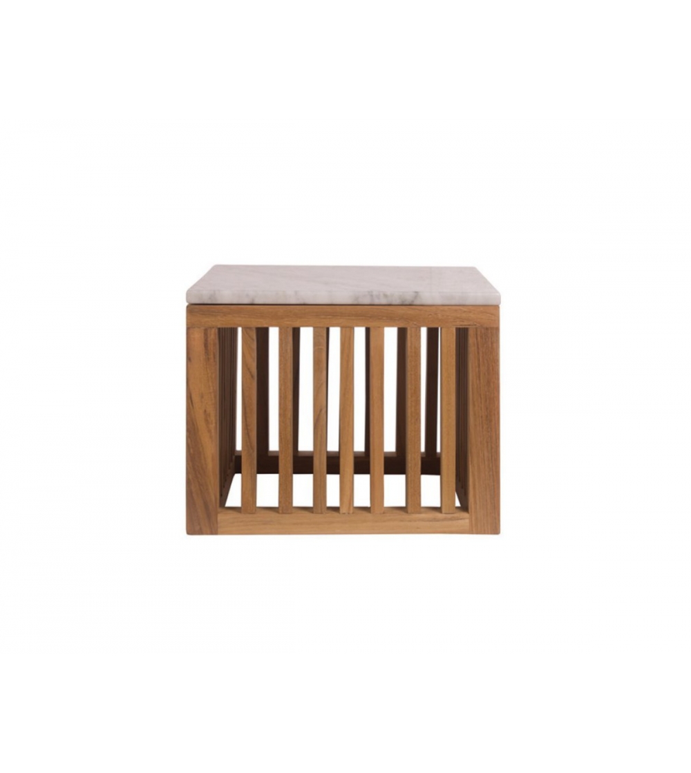 Code Square Marble Coffee Table- Il...