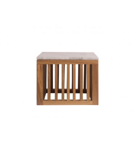 Table Basse Carrée Marbre Code - Il Giardino Di Legno