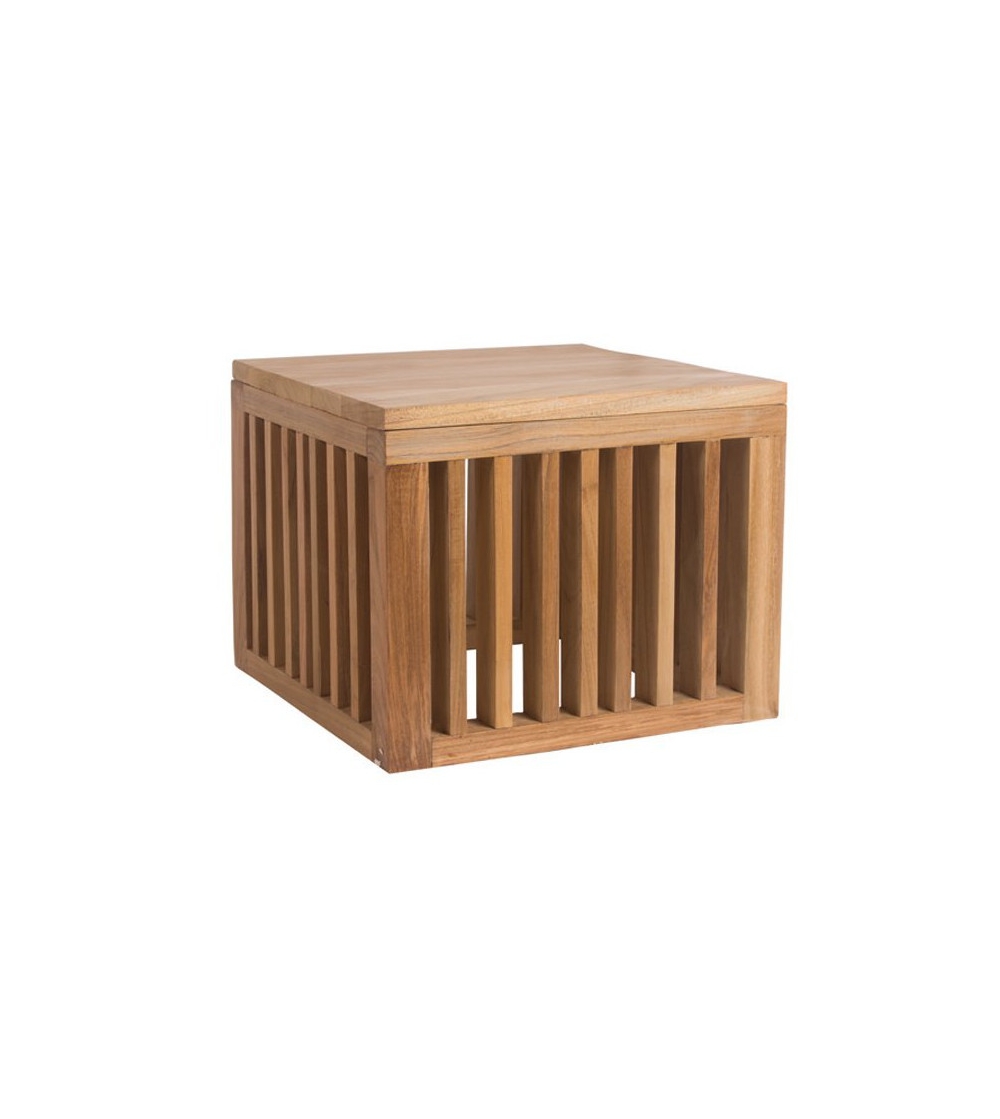 Code Quadratischer Teak Couchtisch - Il Giardino Di Legno