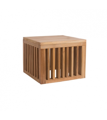 Mesita Cuadrada Teca Code - Il Giardino Di Legno
