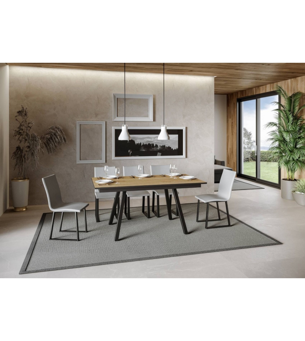 Table Rusty 160 Extensible - Vinciguerra Shop