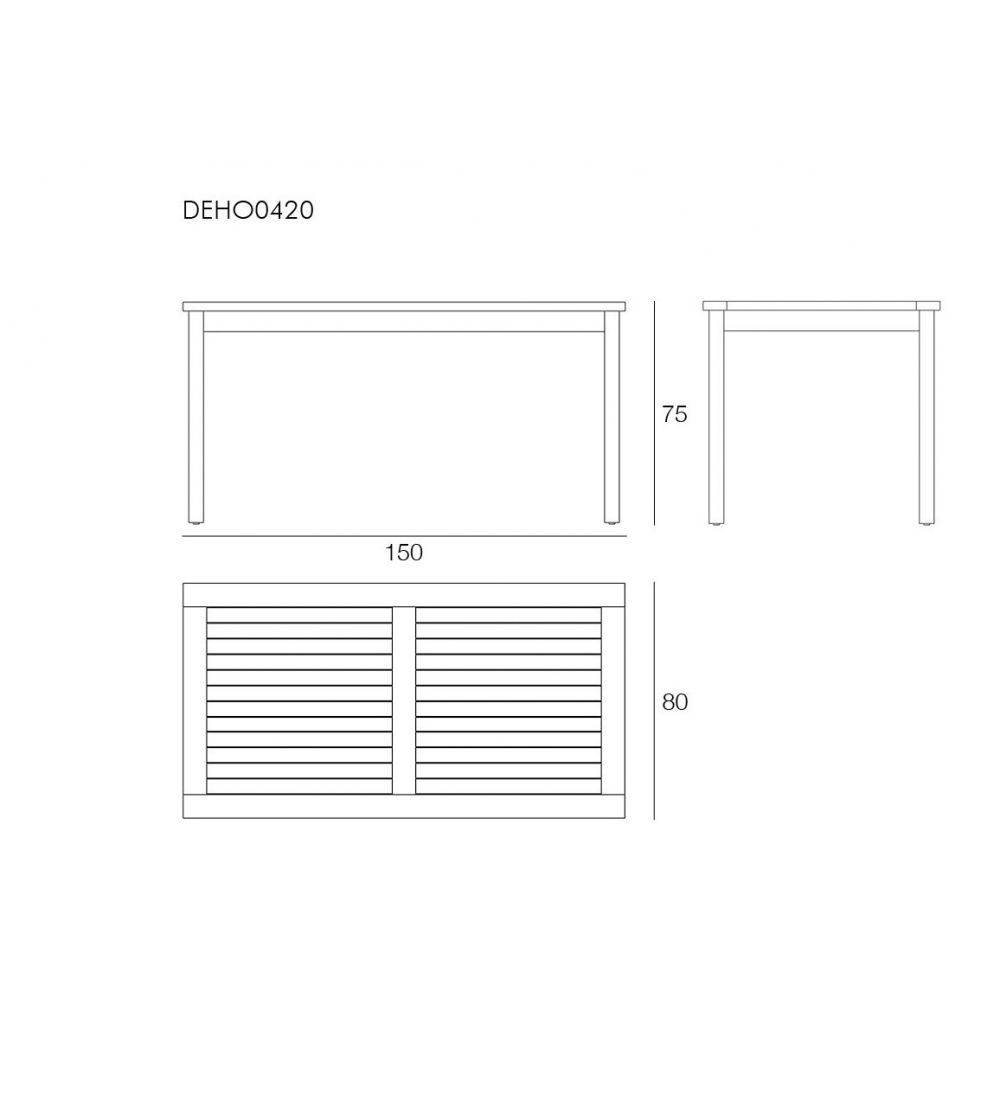 Mesa Rectangular Dehors - Il Giardino...