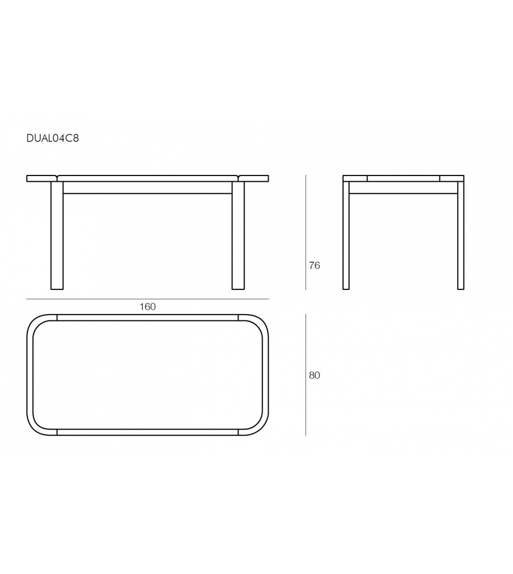 Dual Rectangular Table - Il Giardino...