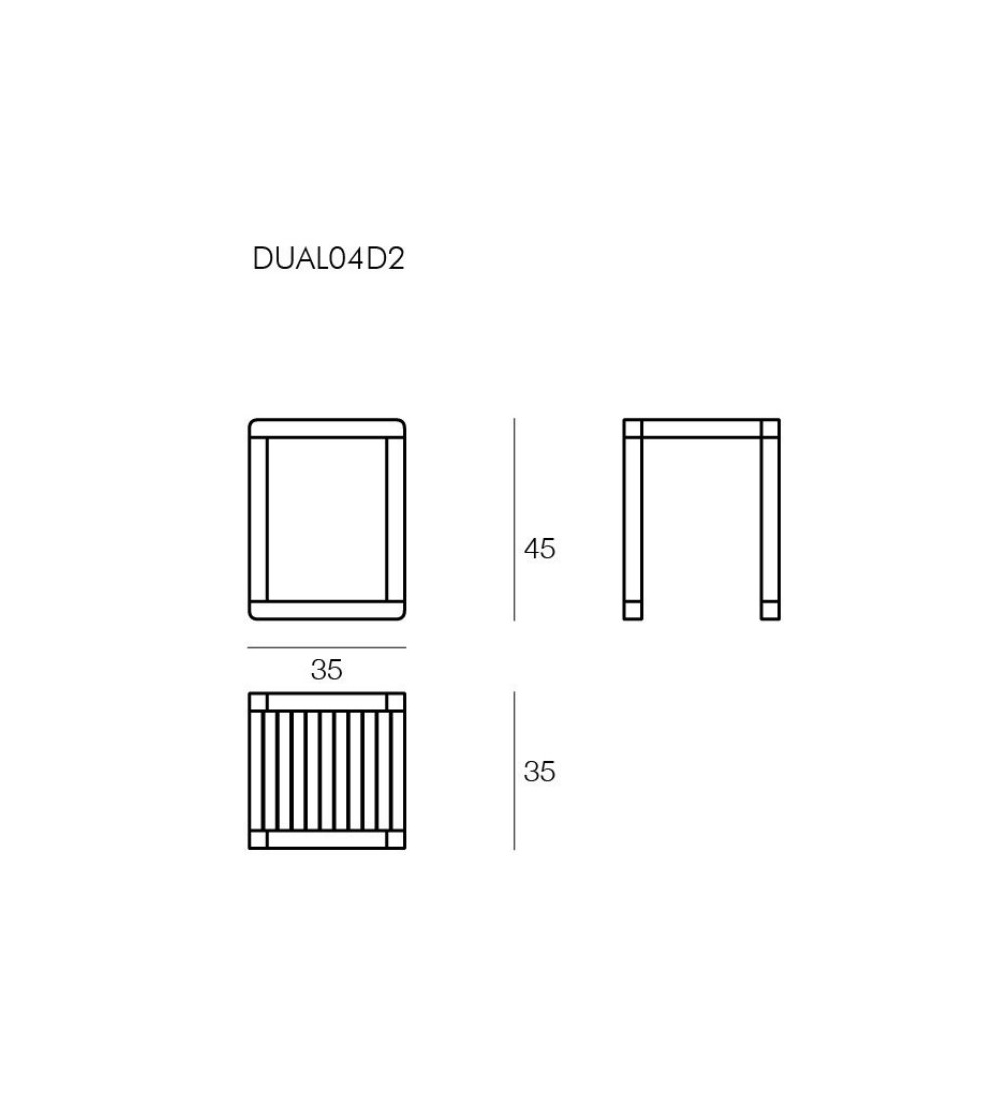 Mesita Cuadrada Dual - Il Giardino Di...