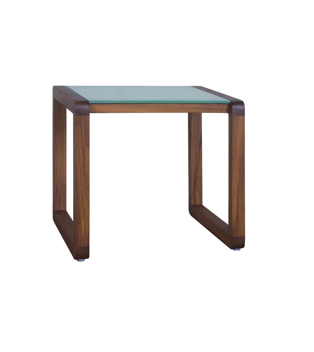 Dual Square Glass Coffee Table - Il Giardino Di Legno