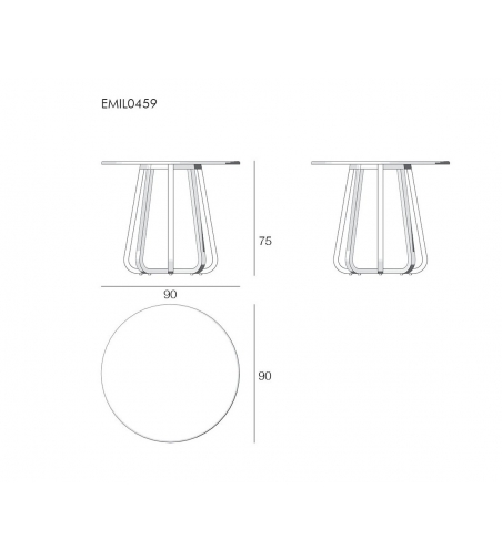 Emily Round Table - Il Giardino Di Legno