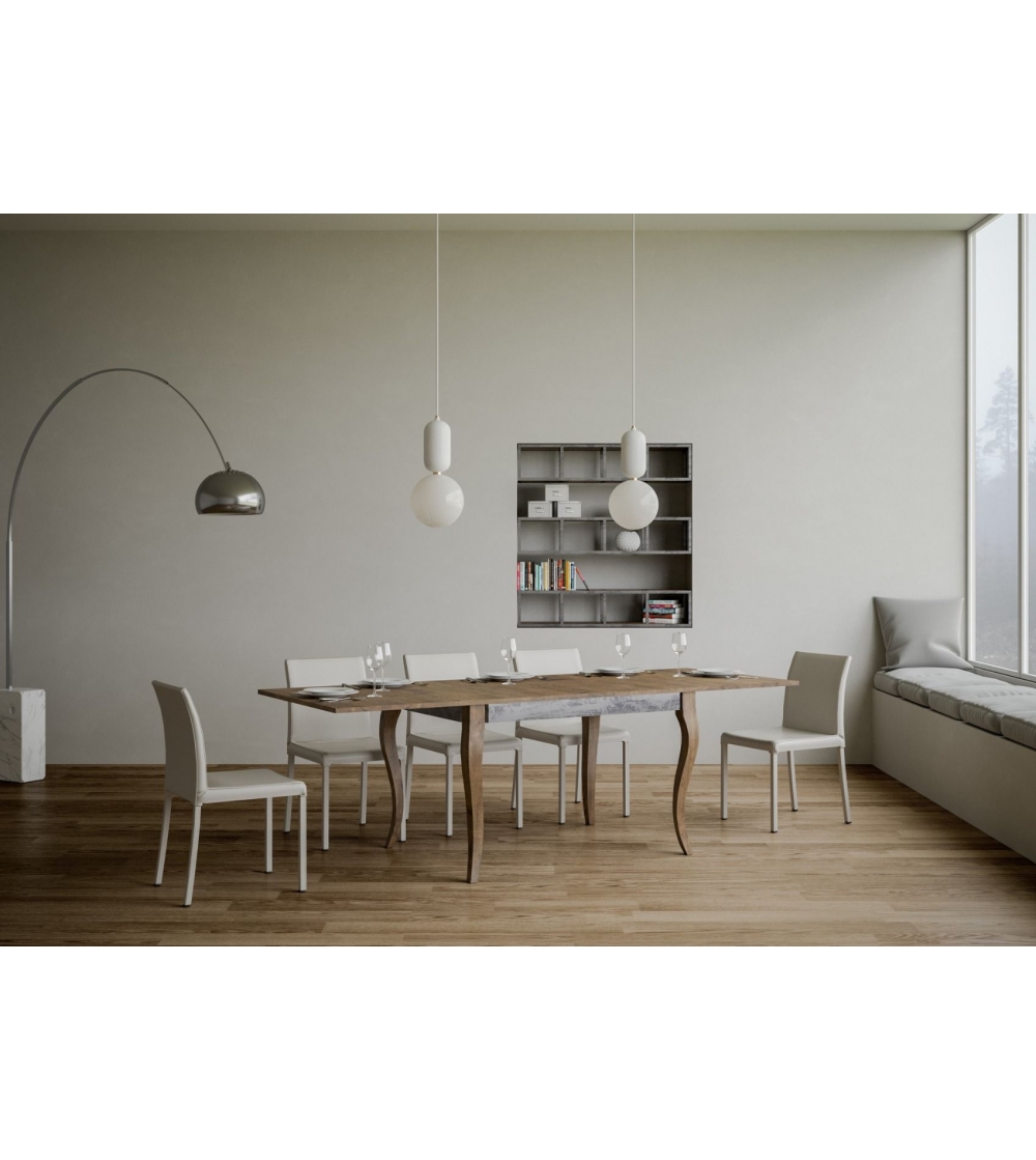 Vinciguerra Shop - Contemporary Old 120 Extendable Table
