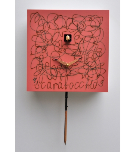 Reloj De Pared De Cuco Con Péndulo Scarabocchio - Pirondini