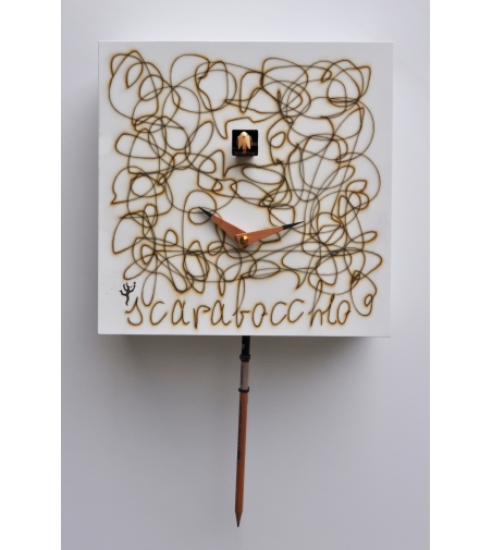 Pirondini - Scarabocchio Cuckoo Wall Clock With Pendulum