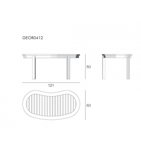 Table Basse Washington Georgetown - Il Giardino Di Legno