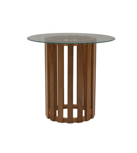 Table Ronde Verre Washington - Il Giardino Di Legno