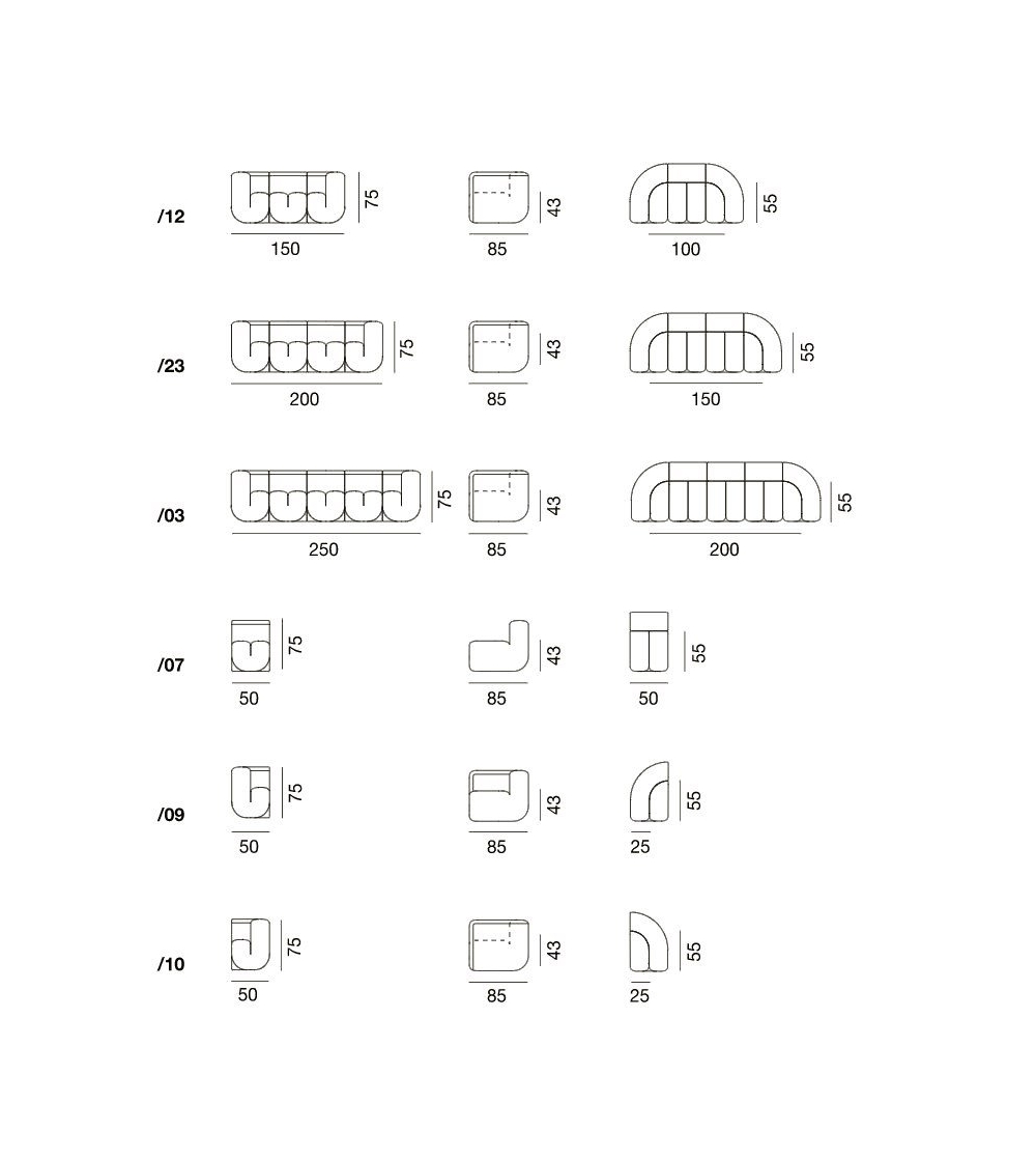 Canapé DS-707 - De Sede