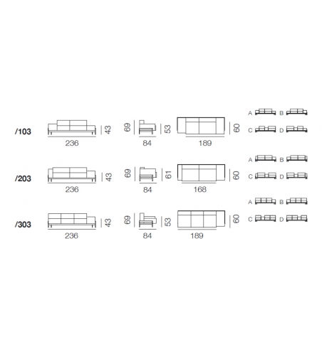Canapé DS-21 - De Sede