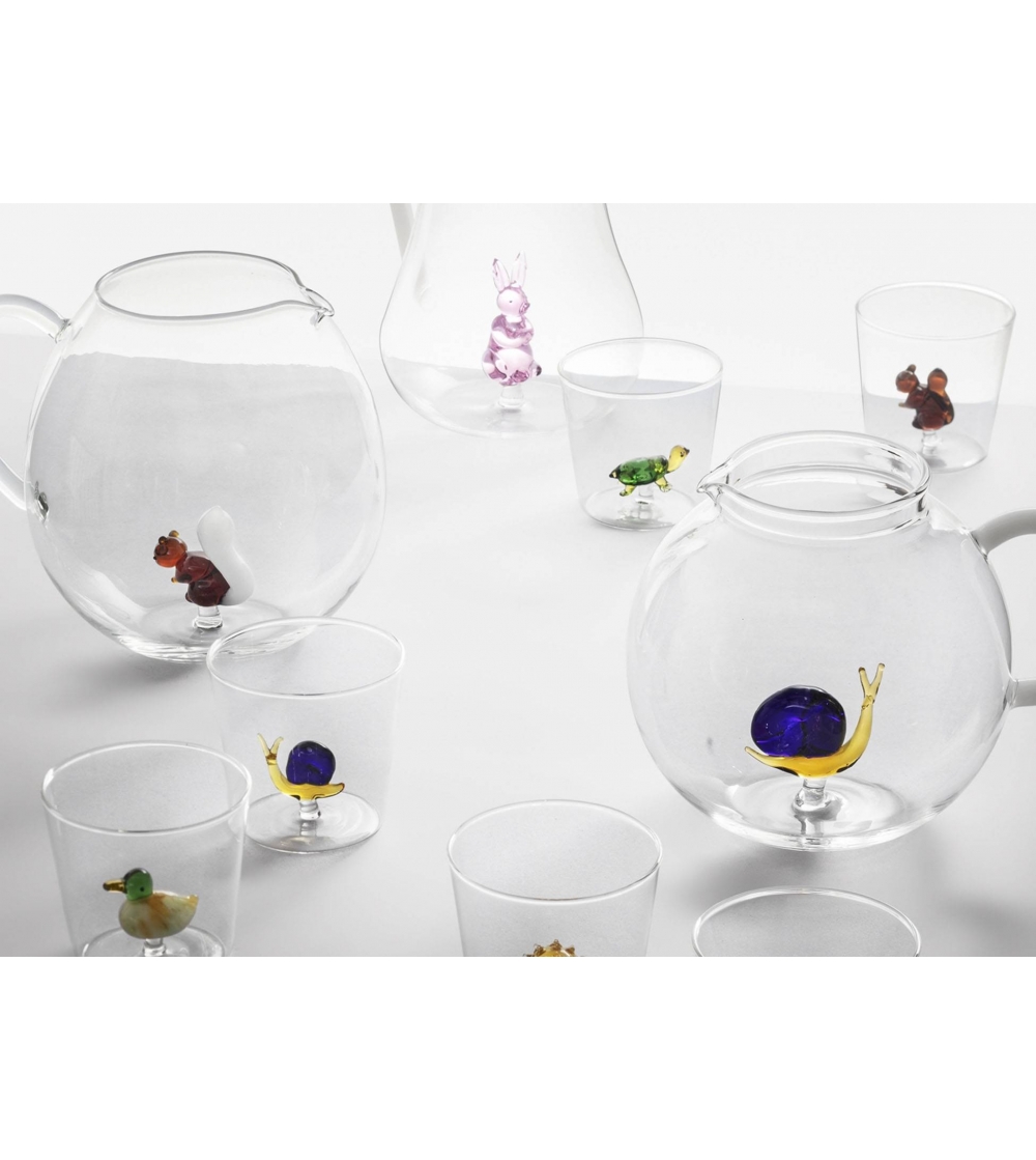 Ensemble 3 Verres Escargot Animal...