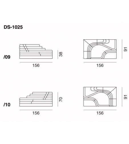 De Sede - Modulares Sofa DS-1025