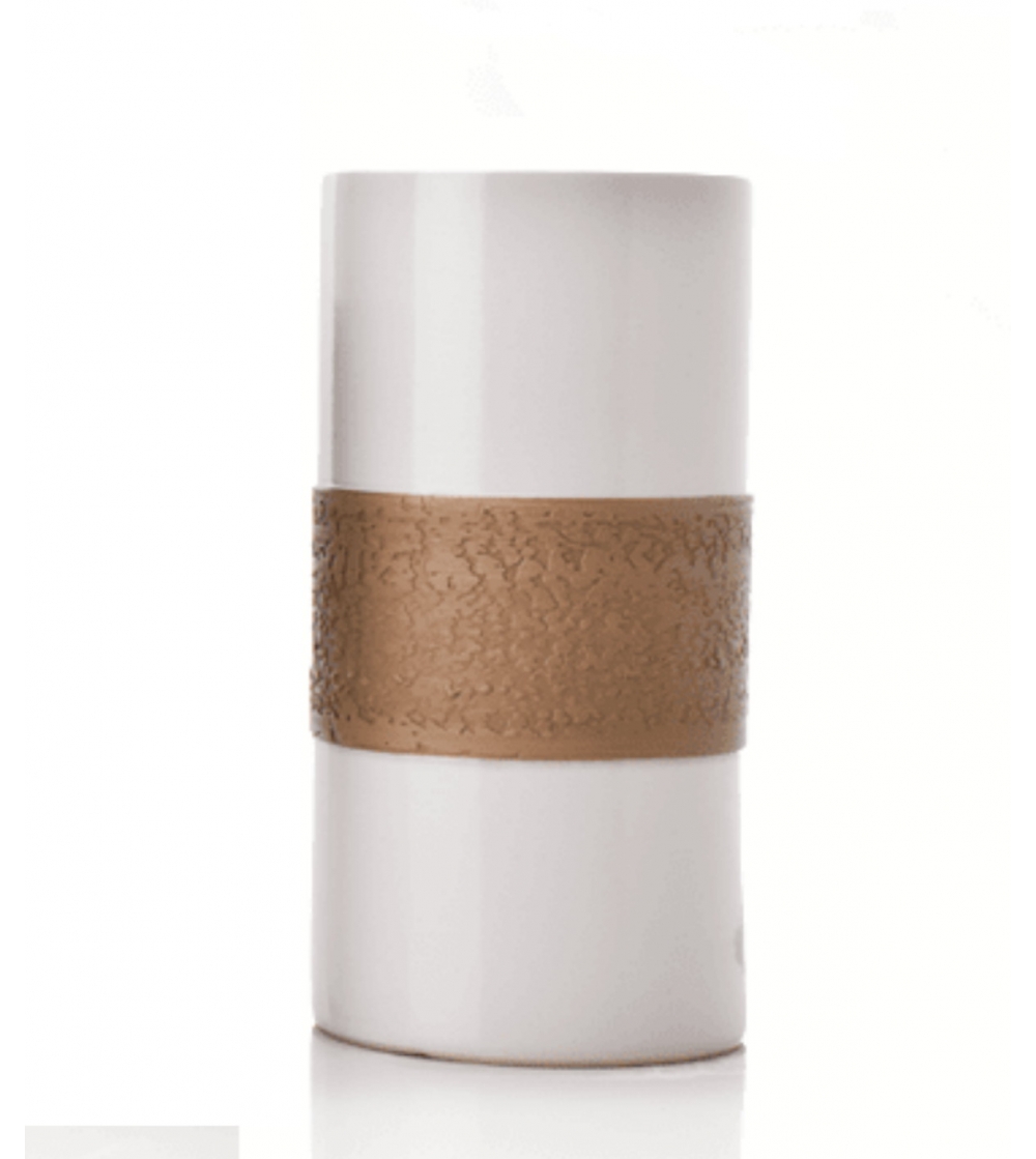 Small White Tubes Vase - Ceramiche Bucci