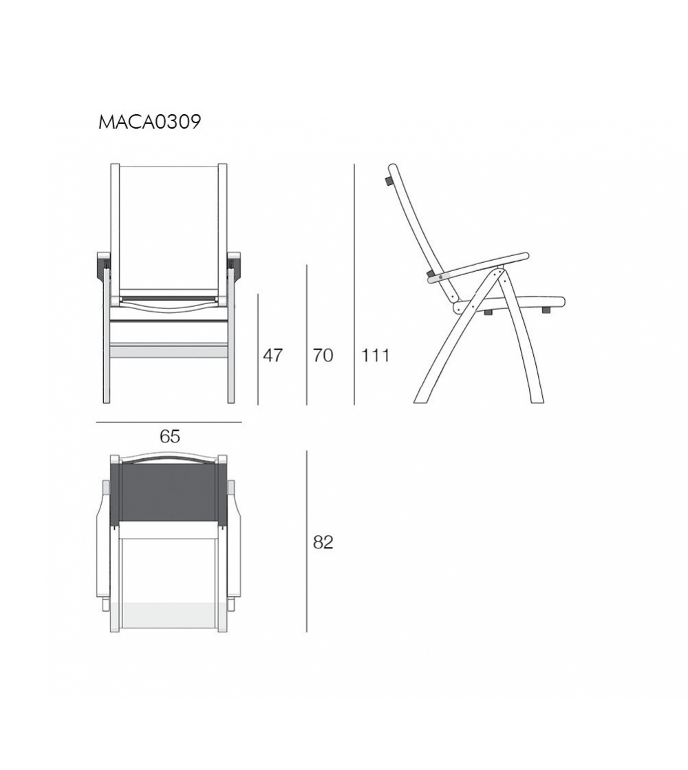 Macao Reclining Armchair - Il...