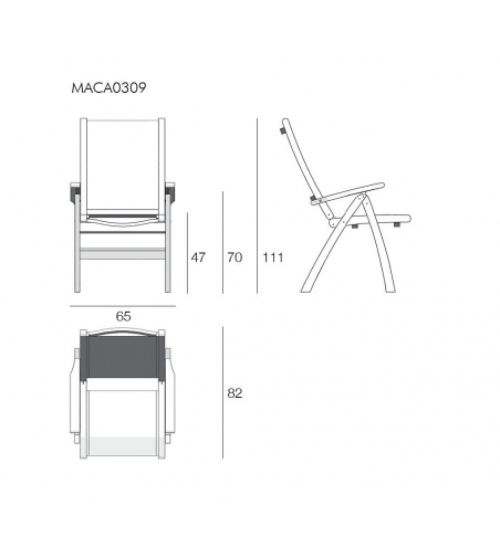 Macao Reclining Armchair - Il Giardino Di Legno
