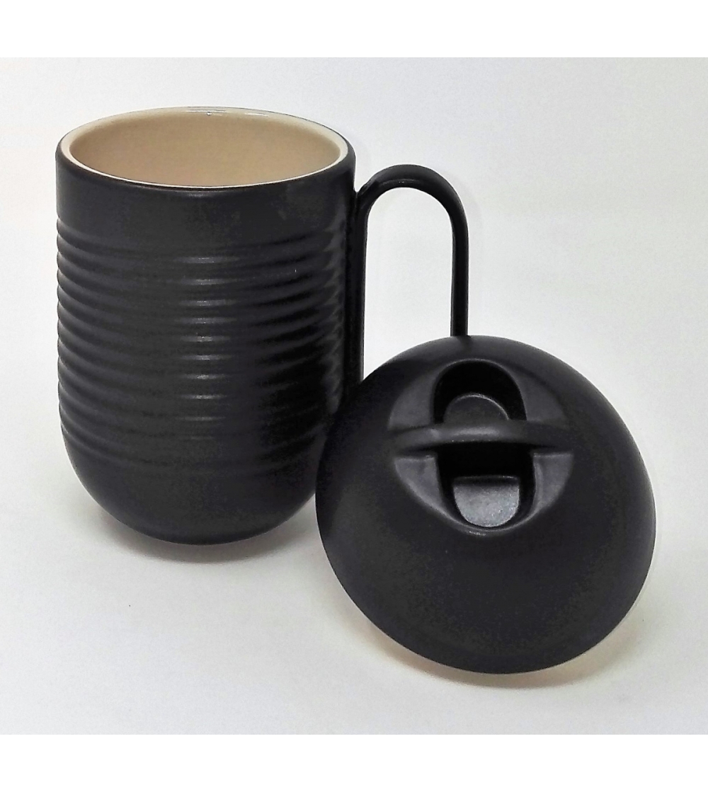 Vaso Negro Submarine - Ceramiche Bucci