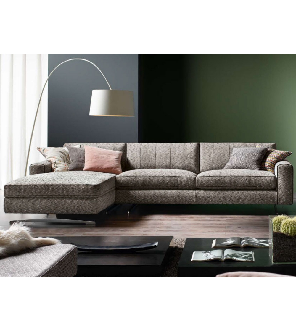 Sofá Con Chaise Longue Stripe - Cava...