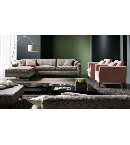Sofá Con Chaise Longue Stripe - Cava Divani