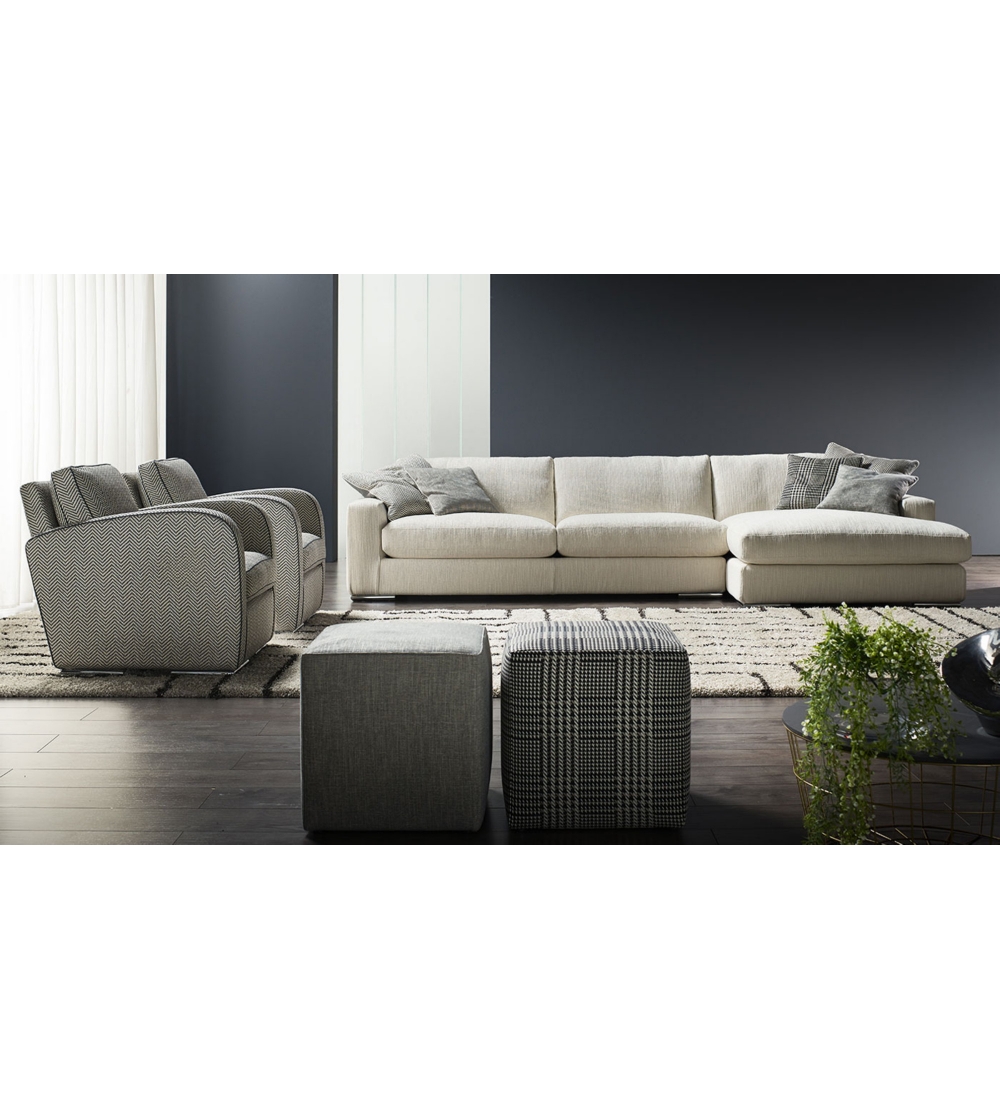 Sofá Con Chaise Longue Max - Cava Divani