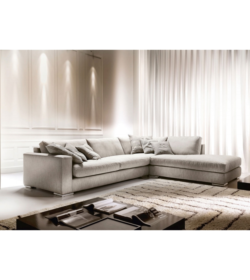Sofa With Chaise Longue Max - Cava Divani