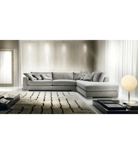 Sofa With Chaise Longue Max - Cava Divani