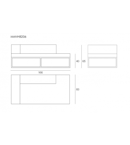 Méridienne Manhattan Sofa - Il Giardino Di Legno