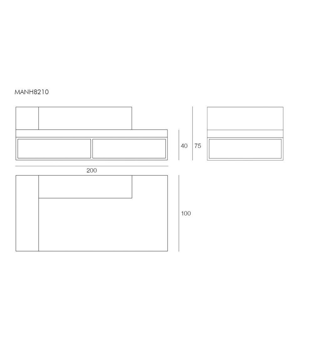 Méridienne Manhattan XL Sofa - Il...
