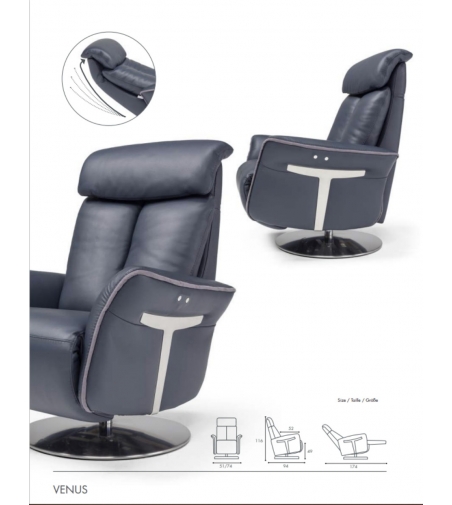 Poltrona Girevole Venus - Spazio Relax