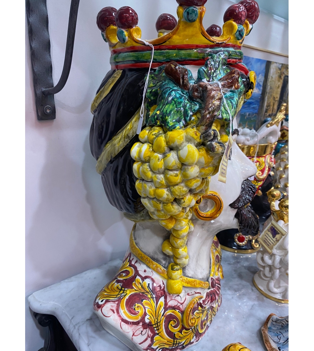 Half-length Man Sculpture - Ceramiche...