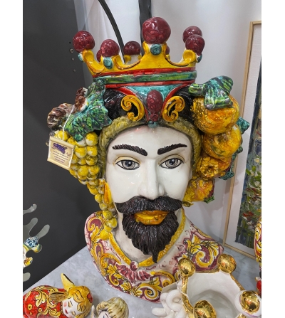 Escultura Medio Cuerpo Hombre - Ceramiche Artistiche...