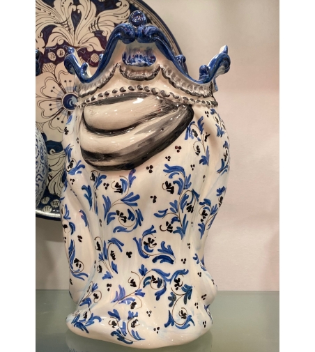 Blue Modern Testa Di Moro - Ceramiche Artistiche Siciliane