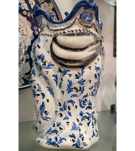 Testa Di Moro Bleu Moderne - Ceramiche Artistiche Siciliane