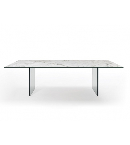 Mesa de Vidrio de Mármol Monolite 72 - Reflex