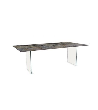 Table en Verre Marbré Monolite 72 - Reflex 2