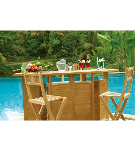 Moon Folding Bar Stool - Il Giardino Di Legno