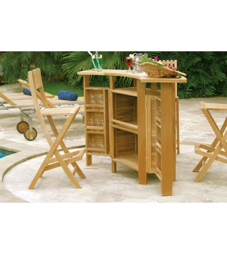 Moon Folding Bar Stool - Il Giardino Di Legno